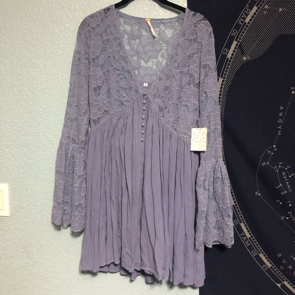 Free People With Love From India Blue Dress - Picture 2 of 6